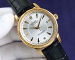 Rolex Daydate 8215 Movement 40mm White/Gold Face 316L Steel Business Watch